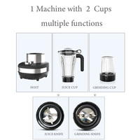Appareil de cuisine multifonctionnel moderne de qualité OEM, blender 2L 3 vitesses 600W pour les smoothies et les milkshakes