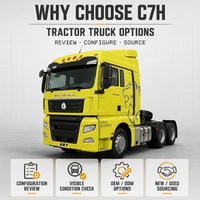 Camion tracteur diesel SITRAK C7H 4x2 440HP d'occasion pour les opérations d'approvisionnement minier et les remorques lourdes SITRAK CH7 6*4 /4*2