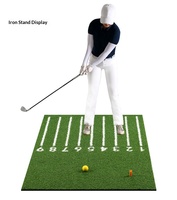 Tapis d'entraînement de golf en mousse PE haute élasticité avec fente pour tee pour la correction du swing