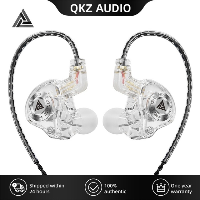 QKZ ENZO PRO 11mm Dynamic Driver HiFi Bass Sound In-Ear Monitor Wired Gaming 3.5mm Headphones IEM Earphones for Sport Music Game
