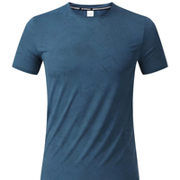 Kaos Olahraga Custom Pria Wanita Cepat Kering Polyester Spandex Stretch Lengan Pendek Gym Fitness Training Tee Grosir