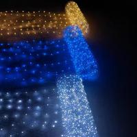 Décoration de fête pour la maison, lumière LED en fil de cuivre en forme d'étoile, filet lumineux, déformable, facile à installer, adapté pour la décoration de restaurant, de scène, de mariage