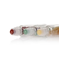 Haute qualité pierre précieuse naturelle Quartz améthyste Agate jaspe Jade LapisTiger yeux pierre gravier rouleau boule bouteille d'huile essentielle