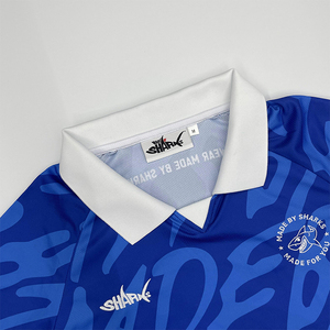 Camiseta de Fútbol Personalizada de Manga Corta para Verano, Transpirable y de Secado Rápido, con Diseño de Patrón Sublimado, 100% Poliéster - Product Image 3