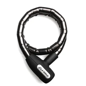 Bloqueo de Cable para bicicleta MTB, bloqueo de bicicleta antirrobo con anillo de llaves, bloqueo de junta de Cable plegable para bicicleta de motocicleta