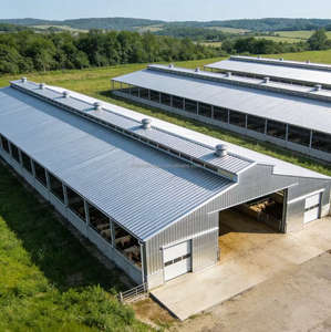 Bangunan Peternakan Industri Cepat, Kandang Domba, Struktur Baja Prefabrikasi, Kandang Kambing Bertingkat Modern untuk Dijual - Product Image 2