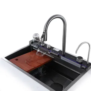 Lavandino moderno multi-funzionale con display digitale con rubinetto Nano lavello