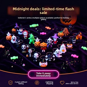 Colgante/llavero de figura de PVC moldeada por goteo con diseño de dibujos animados de Halloween, directo de fábrica, para fiestas DIY, con 3 años de resistencia al desgaste - Product Image 4