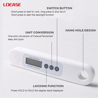 Termometer Makanan Digital Tipe Probe Termometer BBQ Dengan Pengukuran Suhu Daging
