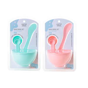 Ensemble de bols pour masque LMLTOP 4 pièces, bol et cuillère pour mélanger les masques faciaux, outil de beauté DIY D0896 - Product Image 1
