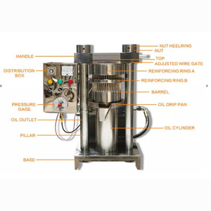 Automatic High Efficiency Soya Beans <b>Hydraulic</b> Cocoa Butter Oil <b>Press</b> Machine for Home Use Wholesale - Product Image 2