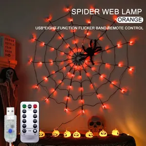 Halloween Party Decorations Halloween Spider Led Light Net Light For Halloween Decorations