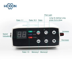 Micromotor Eléctrico <span class=keywords><strong>Dental</strong></span> HEXION <span class=keywords><strong>con</strong></span> Tanque de <span class=keywords><strong>Agua</strong></span>, Fibra Óptica LED, Sin Escobillas y Control por Pedal - Contraángulo 1:1/1:5/16:1 para Laboratorio/Clínica - Product Image 3