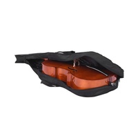 Sac de violoncelle en tissu Oxford étui de violoncelle double épaule sac à dos durable anti-poussière avec poches d'accessoires accessoire d'instrument à cordes