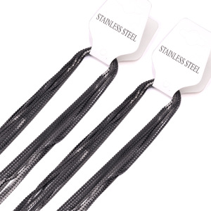 Cadena en forma de S de 1 mm de acero inoxidable 316L para decoración de colgantes, 45 cm, 50 cm, 55 cm, 60 cm - Product Image 5