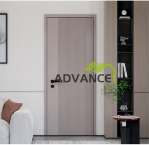 Puerta Interior de madera de diseño moderno, pintura negra, parte superior del arco Interior, hoja de puerta incrustada, puertas interiores para casas - Product Image 3