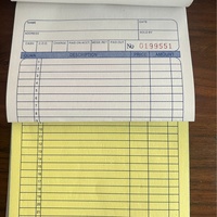 Carnet de factures autocopiantes personnalisé 5,5x8,5 pouces, 2 feuillets, 50 jeux, formulaires de commande duplicata