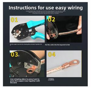 Ot bakır burun soğuk preslenmiş kablolama sıkma terminali 16 kare ulusal standart Terminal bloğu 20/30/50/100A/200A kablo terminalleri - Product Image 5