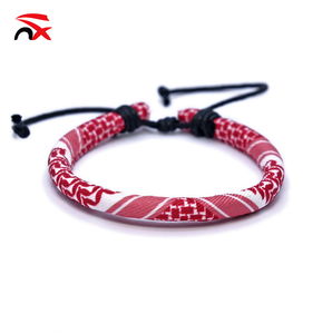 Cadeaux originaux Bracelet Palestine Multicolore Mode Fait main en tissu Femmes Hommes Bracelets Keffiyeh réglables - Product Image 3