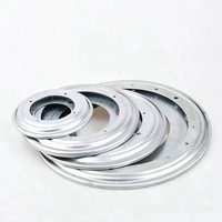 Plateau tournant Lazy Susan en fer robuste, rond et creux, pour table à manger, base pivotante à 360 degrés, design moderne