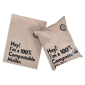 XC-BIO Biodegradable <b>Compostable</b> Ecofriendly Thickened Garment Courier <b>Bags</b> for Shipping Plastic - Product Image 4