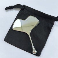 Outils de massage facial en acier inoxydable Gua Sha, outils de massage du visage, outil Guasha en métal lisse et robuste pour le visage et le corps, réduit les gonflements