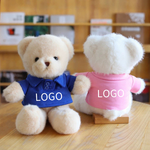 Jouets Songshan, vente en gros personnalisée, nouveau ours en peluche de 30 cm, vêtements pour poupée, sublimation LOGO, chemise POLO, ours en peluche Kwaii, jouet en peluche animal - Product Image 1
