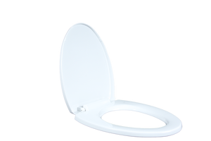 Siège de toilette rond moderne en plastique avec charnières de sécurité à fermeture lente et système de dégagement rapide pour salles de bain familiales - Product Image 5