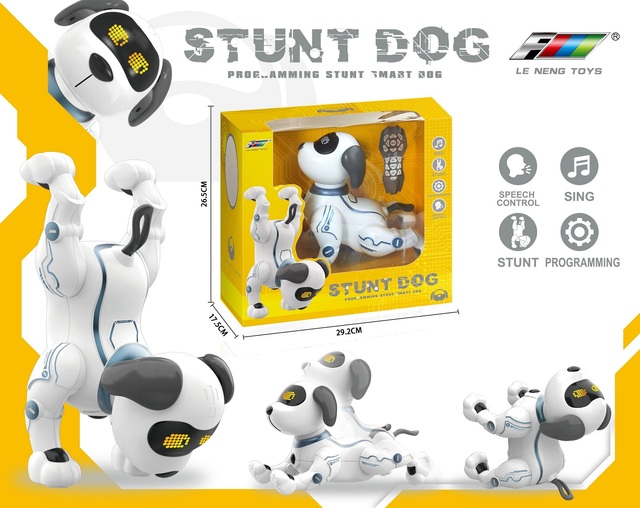 Interactive Programmable Robot Dog Toy with Voice Control Remote Dancing Modes & Educational STEM Coding for Kids