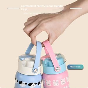 Fundas de Botella de Cuero con Diseño de Abejas de Dibujos Animados, Lindas y Fáciles de Llevar, de 14 oz, para Niños, con Correa - Product Image 3