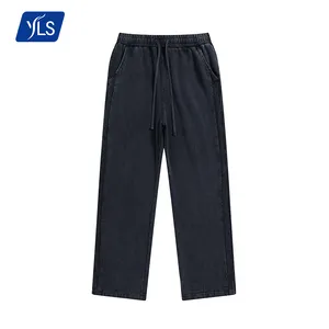 Quần Thể Thao Nam YLS, Quần Jogger Xếp Chồng Lên Nhau, Phong Cách Pháp, Thời Trang Đường Phố Cổ Điển