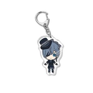 34 styles de figurines <span class=keywords><strong>Kuroshitsuji</strong></span>, porte-clés en acrylique imprimé UV, personnage d'anime, porte-clés en plastique, décoration, cadeau - Product Image 4