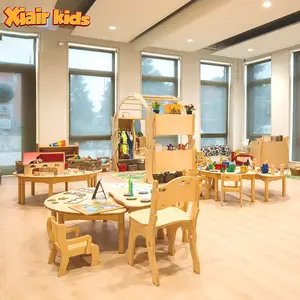 托儿所儿童保育中心儿童木制桌椅套装日托幼儿园家具套装托儿所学校木制家具