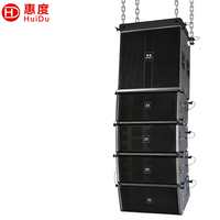 Système de sonorisation professionnel Line Array en aluminium, étanche IP65, avec haut-parleur large bande de 8 pouces et subwoofer de 15 pouces pour concerts en extérieur