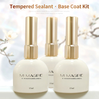 MIMAGPIE Offre Spéciale : Base Coat et Top Coat Mat, Gel UV Facilement Dissolvable, Vernis à Ongles Gel Longue Durée, Vente en Gros