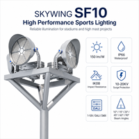 Projecteur LED de stade 400W-1200W IP66, éclairage sportif à mât haut avec une efficacité de 150 Lm/W