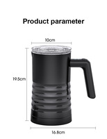 Mousseur à lait 4-en-1 et chauffe-lait grande capacité, mousseur à lait électrique automatique pour laits froids et chauds, idéal pour les lattes