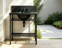 Pieds de base robustes pour table de jardin, comptoir, îlot, station de lavage, plan de travail en pierre, console de présentation, anti-rouille, résistant à l'eau