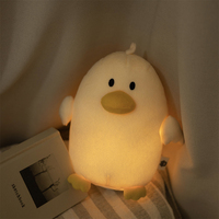 2025 nouveau Dimmable Mini canard en peluche veilleuse Rechargeable bébé pépinière lampe de couchage veilleuse
