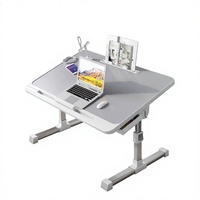 Bureau d'ordinateur portable pliable avec pieds pliables pour économiser de l'espace, pour canapé, fauteuil et lit - Support ergonomique confortable