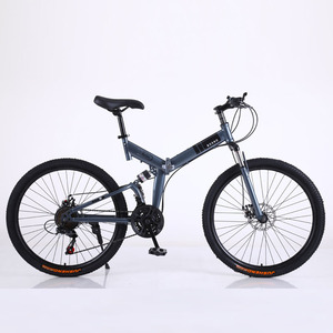 Vélo pliant 26 pouces à double suspension, freins à disque, VTT pour adultes - Product Image 2
