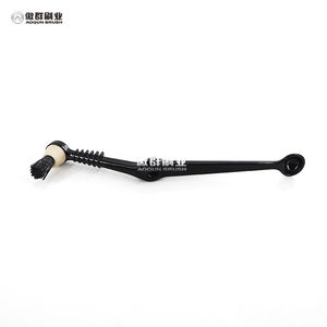 OEMキッチンクリーニングブラシL字型コーヒーティーグラスカップ哺乳瓶ブラシ吊り下げ可能な木製ハンドルクリーナーガジェット - Product Image 2