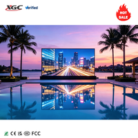 Mur vidéo LED extérieur personnalisé, panneau d'affichage numérique LED 3D étanche IP65 pour complexe balnéaire, station-service, centre commercial