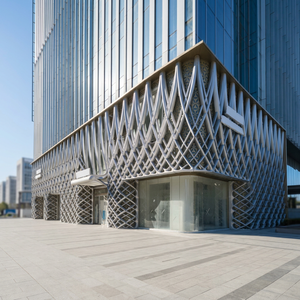 Muros Cortina de Aluminio Tejidos Contemporáneos con Recubrimiento en Polvo Anticorrosión para Exteriores de Edificios - Product Image 1