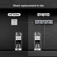 YDD Rail de Prises Électriques Intelligent Dissimulé et Amovible pour Maison Connectée