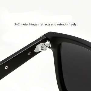 Lunettes de soleil polarisées carrées TR90 anti-éblouissement UV400 pour hommes, avec logo personnalisé, style vintage 2025, pour la conduite et la pêche - Product Image 3
