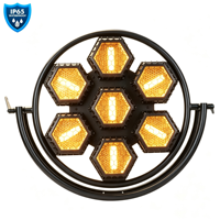 Lampe rétro LED en aluminium 7x50W DMX512 avec indice de protection IP65 et température de couleur réglable pour événements en plein air - GBR-RL750IP