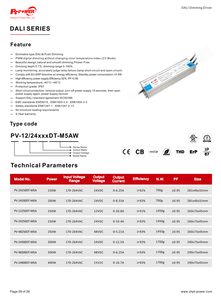 150W 200W 250W 300W 400W CV DALI <b>Push</b> Dimmable LED Power Transformer 170-264V AC-DC 12V 24V IP67 Flicker Free LED Strip Driver - Product Image 6