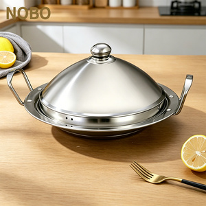 Marmite à <span class=keywords><strong>tajine</strong></span> en acier inoxydable 18/22/26/30/34/38cm, ensemble de cuisson par <span class=keywords><strong>induction</strong></span>, marmite royale avec couvercle pour la cuisine - Product Image 1