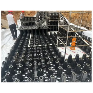 Réservoirs de rétention modulaires 45-55t/m2, système de filtration des eaux usées pour le stockage en extérieur, jardin, eaux de pluie, eaux souterraines, plastique - Product Image 3